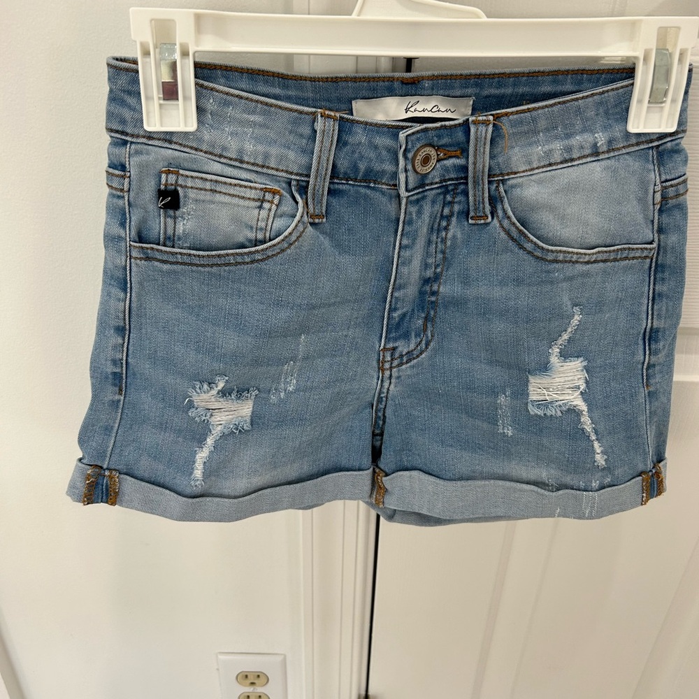 KanCan Light Blue Denim Shorts